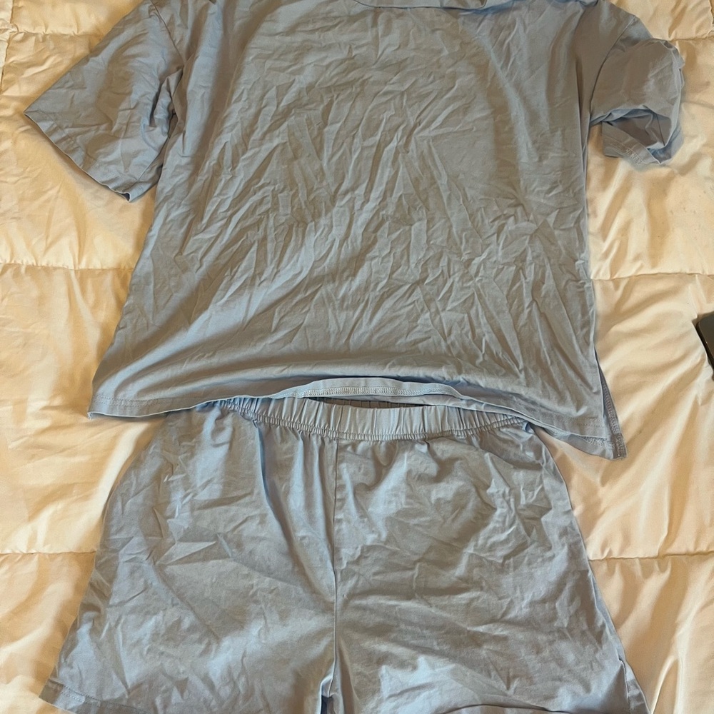 Amazon Women's Blue Pajama Set